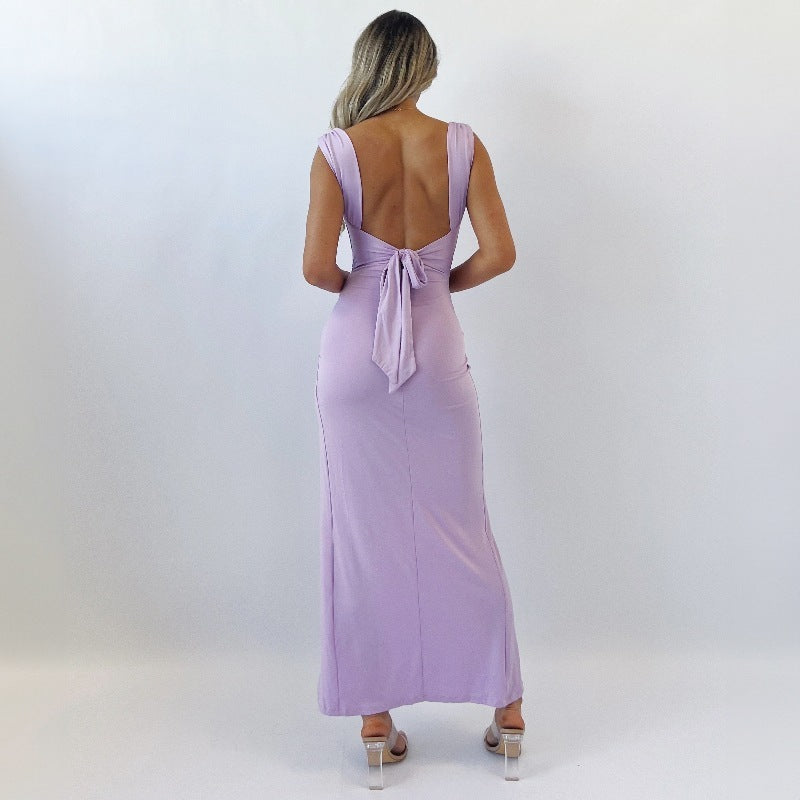 Women’s Elegant Slim Fit Dress – Sleeveless & Sophisticated