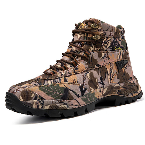 Camouflage Outdoor Non-slip Abrasion-resistant Tactical Boots Breathable image 2