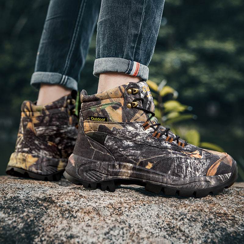Camouflage Outdoor Non-slip Abrasion-resistant Tactical Boots Breathable image 5
