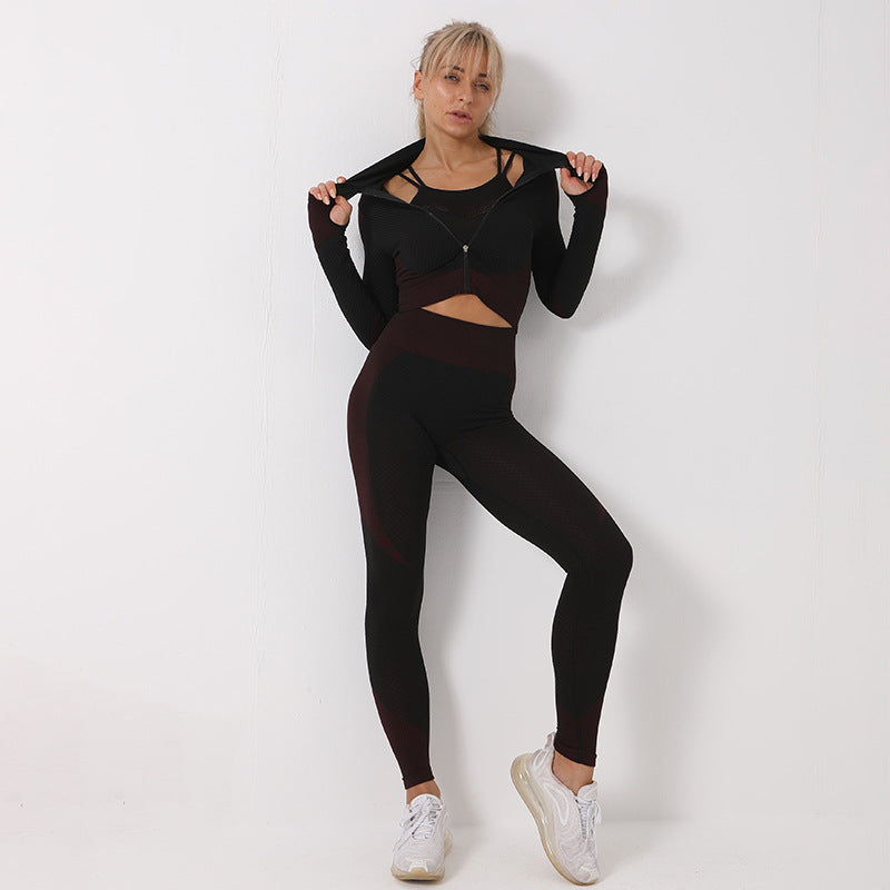 Seamless 3-Piece Yoga Set image 7