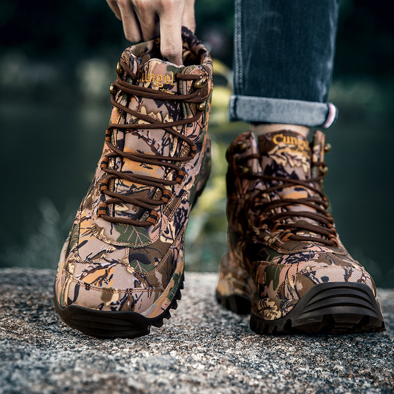 Camouflage Outdoor Non-slip Abrasion-resistant Tactical Boots Breathable image 6