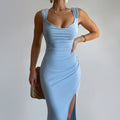 Women’s Elegant Slim Fit Dress – Sleeveless & Sophisticated